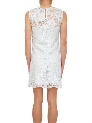 TWIN-SET Abito corto Twinset in pizzo acquamarina con paillettes in DONNA