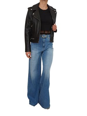 TWIN-SET T-shirt Twinset in cotone nero con bustier in DONNA