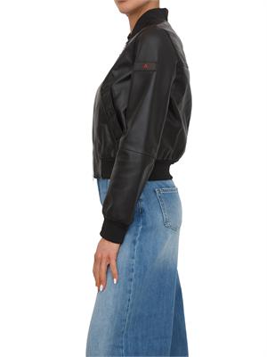 Giubbino nero in pelle Peuterey donna in DONNA