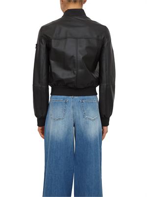 Giubbino nero in pelle Peuterey donna in DONNA