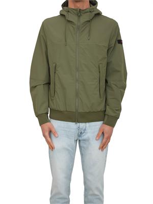 Giubbino Peuterey uomo in nylon stretch ritorto verde in UOMO