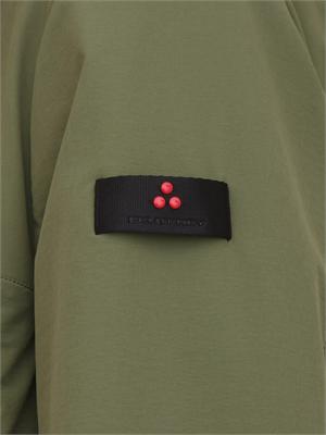 Giubbino Peuterey uomo in nylon stretch ritorto verde in UOMO