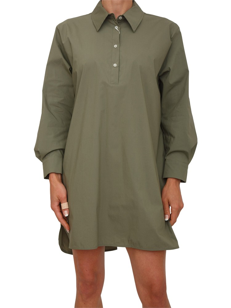 Vestito chemisier EMMGENZANA Emme Marella in cotone verde