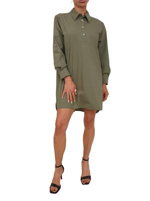 Vestito chemisier EMMGENZANA Emme Marella in cotone verde in DONNA