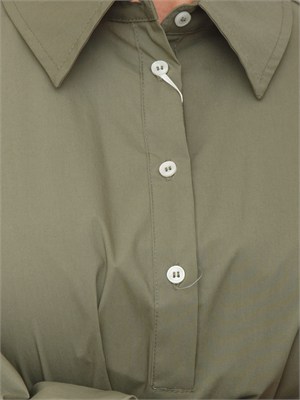 Vestito chemisier EMMGENZANA Emme Marella in cotone verde in DONNA