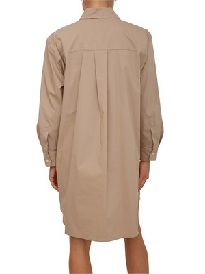 Vestito chemisier EMMGENZANA Emme Marella in cotone beige in DONNA
