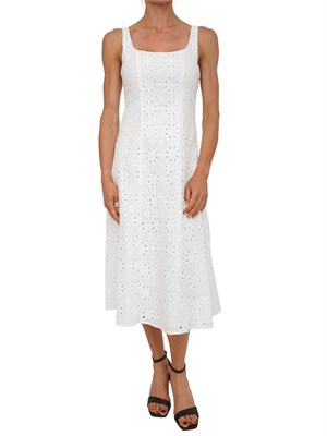 Abito EMMMARINA Emme Marella in mussola di cotone bianco sangallo in DONNA