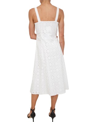 Abito EMMMARINA Emme Marella in mussola di cotone bianco sangallo in DONNA