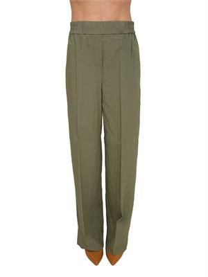 Pantaloni Angolo Emme Marella in viscosa verde in DONNA