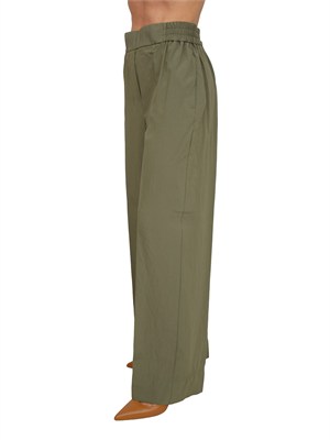 Pantaloni Angolo Emme Marella in viscosa verde in DONNA