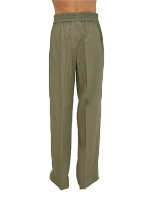 Pantaloni Angolo Emme Marella in viscosa verde in DONNA