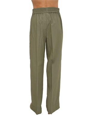 Pantaloni Angolo Emme Marella in viscosa verde in DONNA