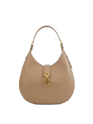 Borsa hobo  Elisabetta Franchi in ecopelle beige in DONNA