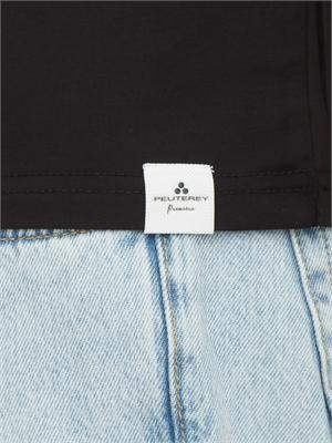 T-shirt Peuterey uomo in cotone nero in UOMO