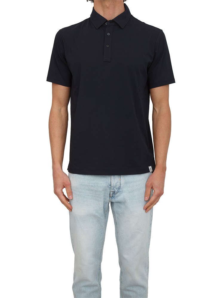 Polo Peuterey uomo in misto cotone blu