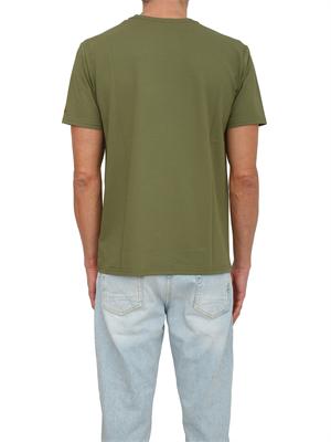 T-shirt Peuterey uomo in cotone e seta verde in UOMO