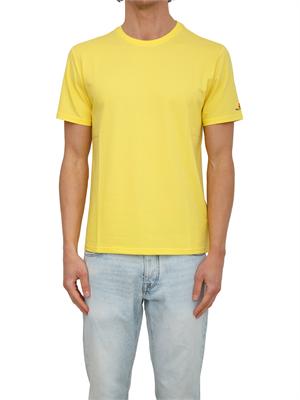 T-shirt Peuterey uomo in cotone e seta giallo in UOMO