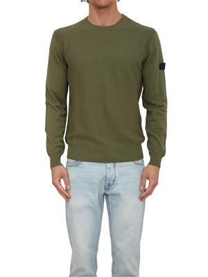 Maglia Peuterey uomo in cotone verde in UOMO