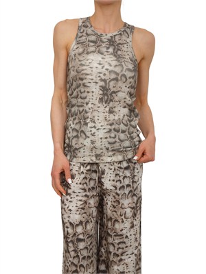 Canotta Belfiore Pinko in cotone stampa snake all over in DONNA