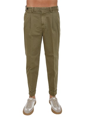 Pantaloni PT Torino chino in cotone verde in UOMO