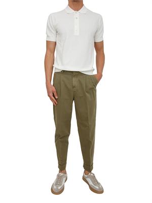 Pantaloni PT Torino chino in cotone verde in UOMO