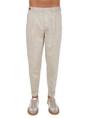 Pantaloni PT Torino chino in cotone beige in UOMO