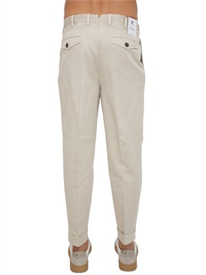 Pantaloni PT Torino chino in cotone beige in UOMO