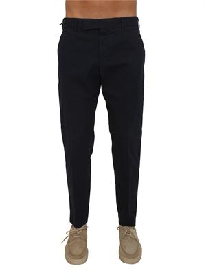 Pantaloni PT Torino in gabardina di cotone blu in UOMO