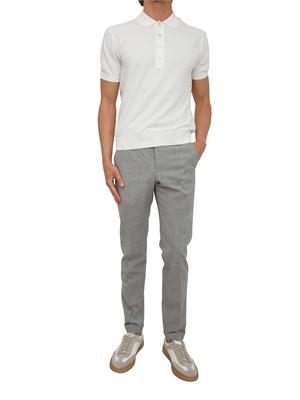 Pantaloni grigi PT Torino in lana stretch in UOMO