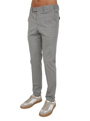 Pantaloni grigi PT Torino in lana stretch in UOMO