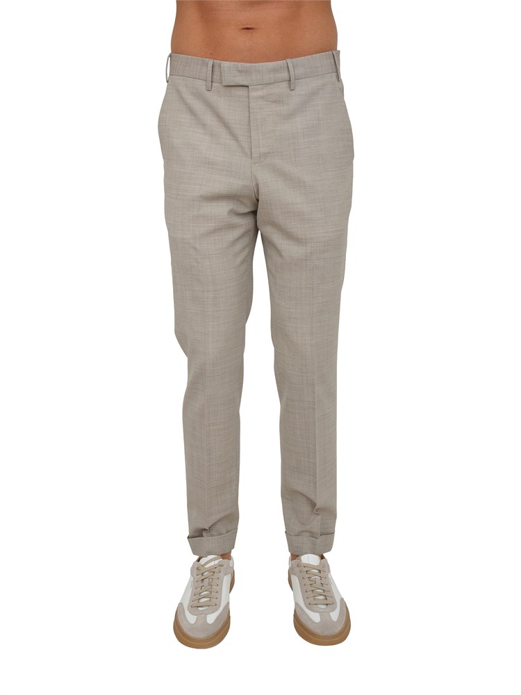 Pantaloni PT Torino in lana stretch beige
