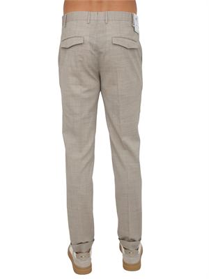 Pantaloni PT Torino in lana stretch beige in UOMO