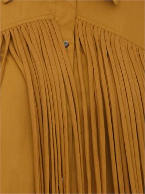Abito Alife Pinko in popeline marrone senape in DONNA