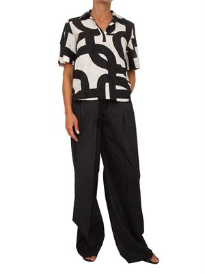 Pantaloni Mllnavile di Marella in cotone nero in DONNA