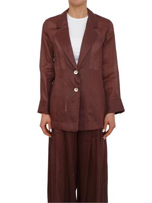 Giacca monopetto MLLClasse Marella in ramiÉ marrone in DONNA