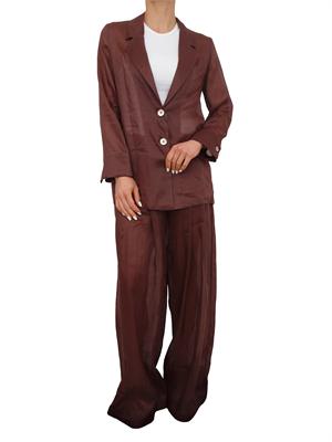 Pantalone MLLAereo di Marella in ramiÉ marrone in DONNA
