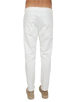 Jeans bianco PT Torino in bull stretch di cotone in UOMO