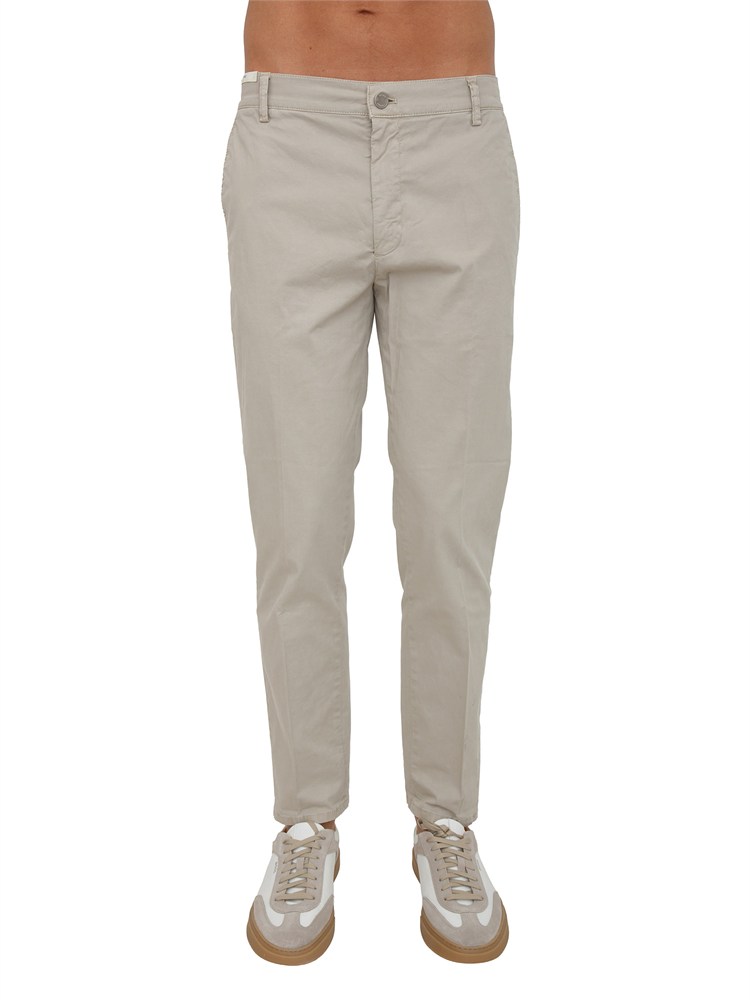 Pantaloni chino PT Torino in gabardina stretch blu
