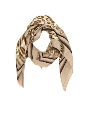 Foulard Blugirl in viscosa e seta animalier leopardo in DONNA
