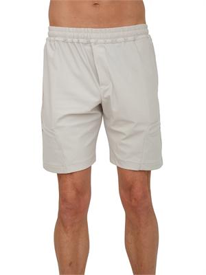 Bermuda Eleventy uomo in tessuto tecnico grigio avorio in UOMO