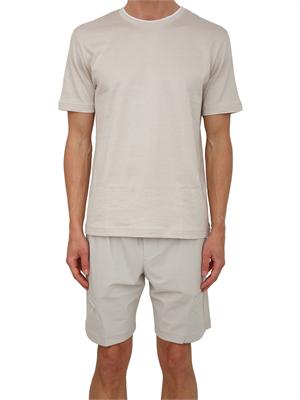 T-shirt Eleventy uomo in pregiato cotone taupe in UOMO