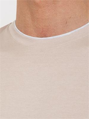 T-shirt Eleventy uomo in pregiato cotone rosa antico in UOMO
