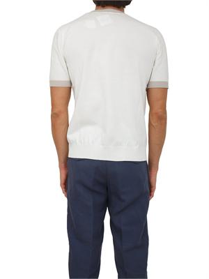 Maglia maniche corte Eleventy uomo in cotone panna in UOMO
