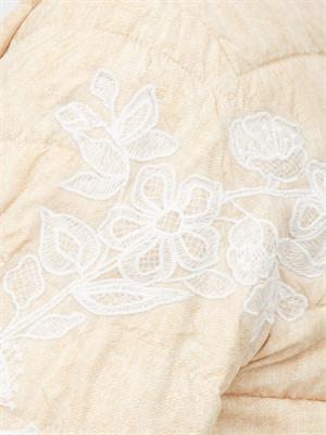 Giubbino Ermanno Firenze beige con ricami in DONNA