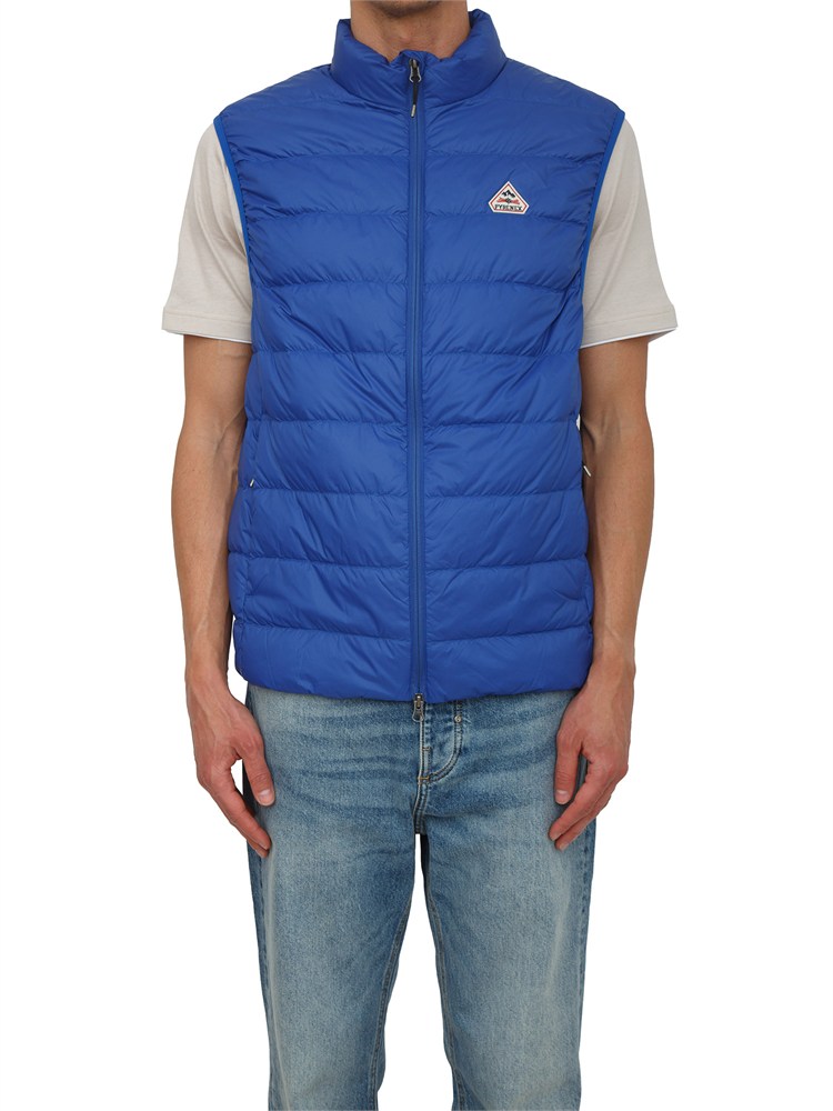 Gilet Guzet Pyrenex uomo in piuma d'oca e tessuto tecnico blu