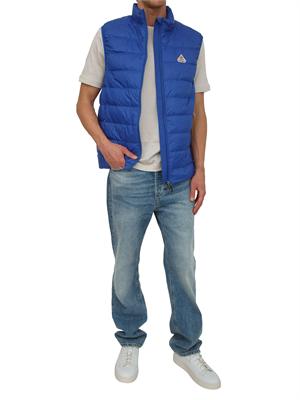 Gilet Guzet Pyrenex uomo in piuma d'oca e tessuto tecnico blu in UOMO