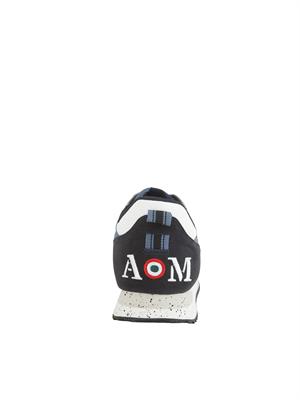 Sneakers blu Aeronautica Militare in mesh e suede in UOMO