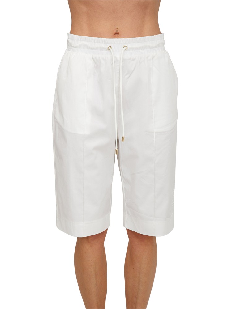 Pantaloni bermuda Liu Jo donna in cotone bianco