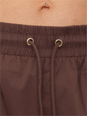 Pantaloni bermuda Liu Jo donna in cotone marrone in DONNA