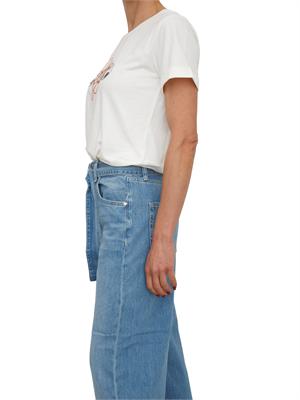 T-shirt Liu Jo donna in cotone bianco con logo in DONNA